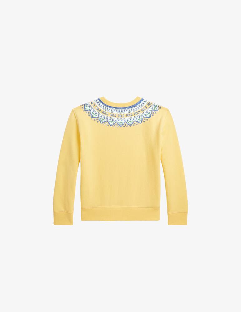 rinascente Polo Ralph Lauren Fair isle fleece sweatshirt - Yellow