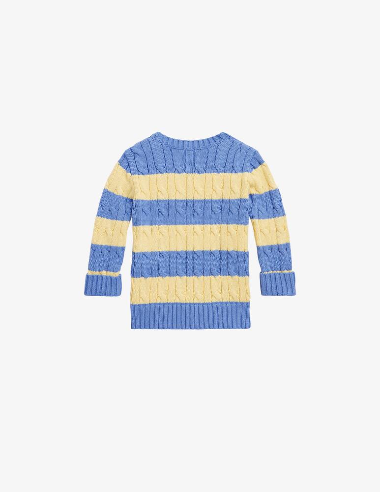 Polo Ralph Lauren Maglione in cotone a trecce - Azzurro - immagine 2 Polo Ralph Lauren Maglione in cotone a trecce - Azzurro - immagine 2