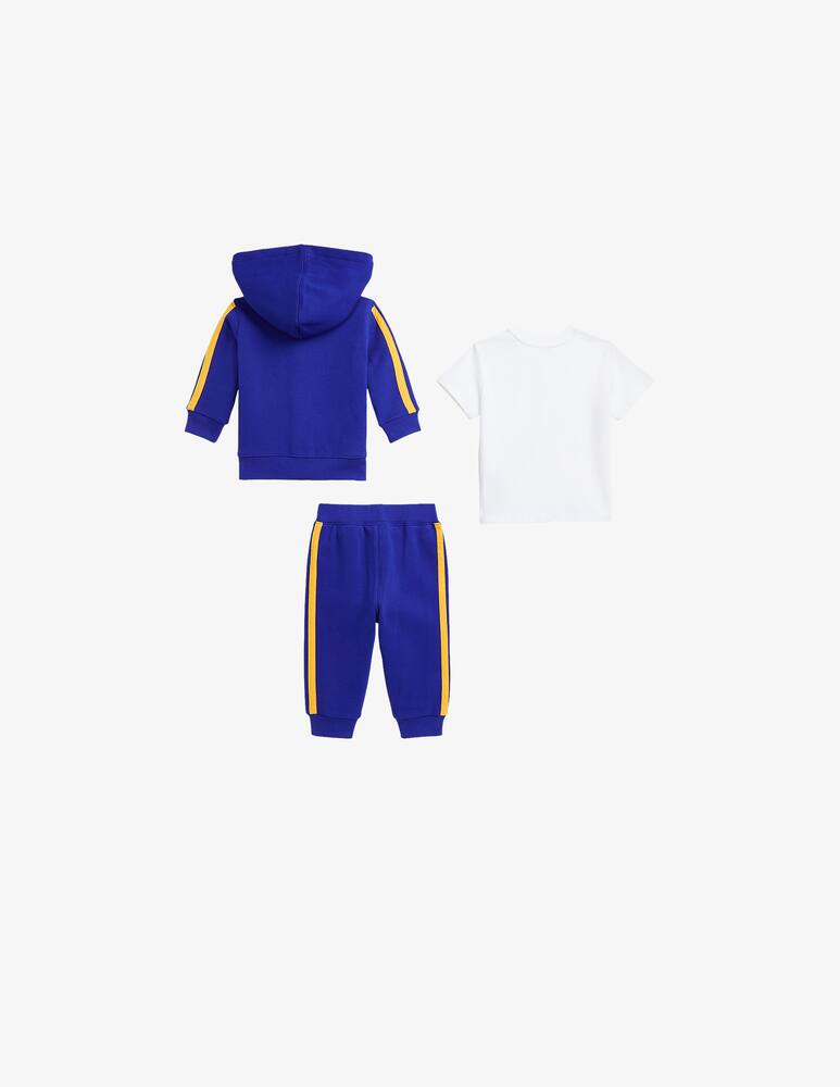 rinascente Polo Ralph Lauren Tee full-zip hoodie & jogger pant set - Blue