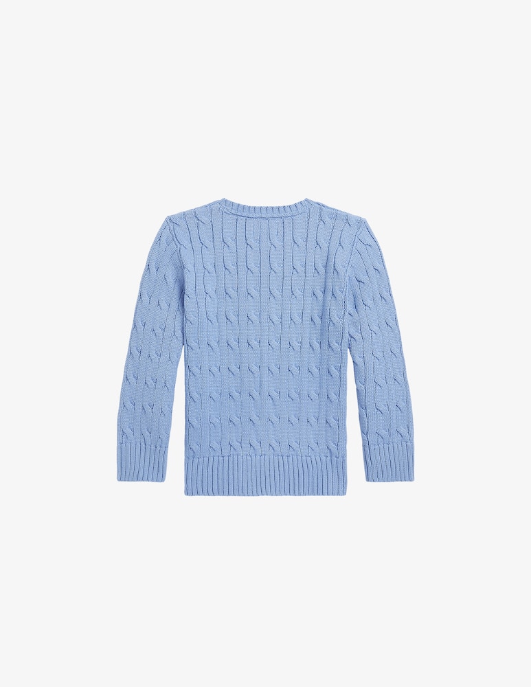 rinascente Polo Ralph Lauren Cable knit cotton sweater - Light blue