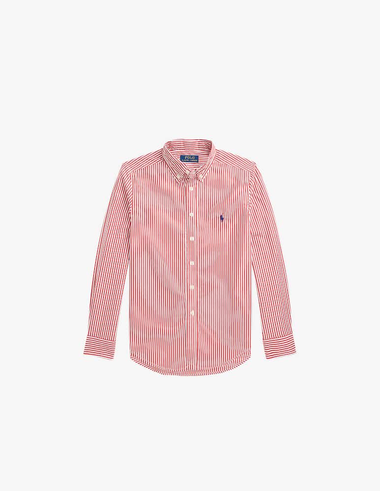 Polo Ralph Lauren Striped cotton poplin shirt - Red - picture 1 Polo Ralph Lauren Striped cotton poplin shirt - Red - picture 1