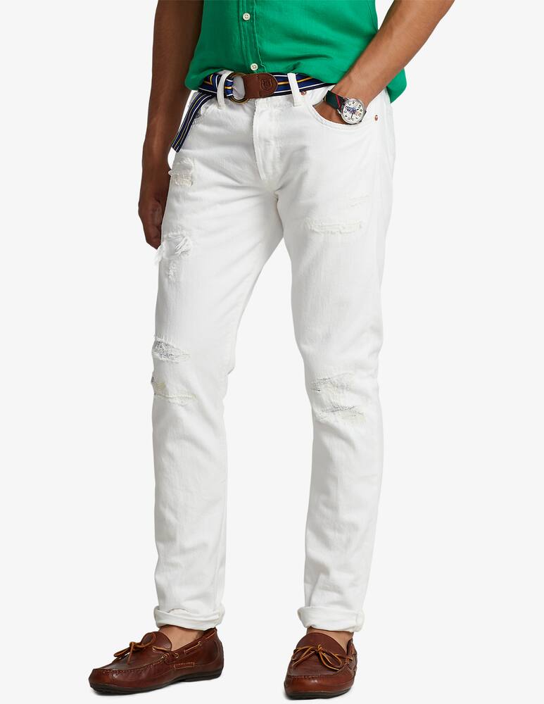 rinascente Polo Ralph Lauren Pantaloni in denim sullivan - Bianco