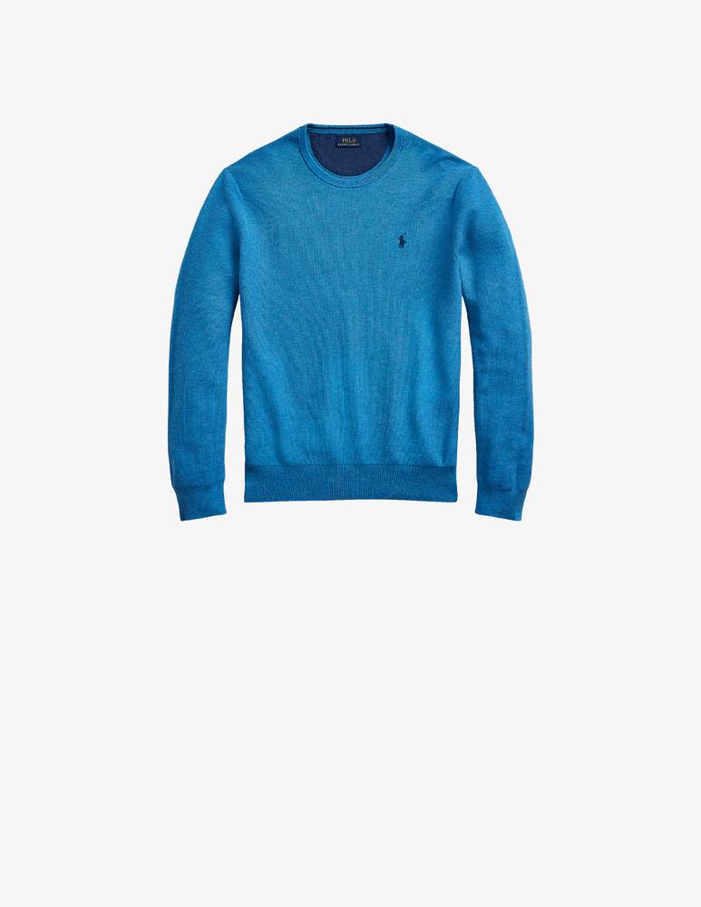 rinascente Polo Ralph Lauren Cotton knitting pima nido d'ape roundneck sweater - Blue