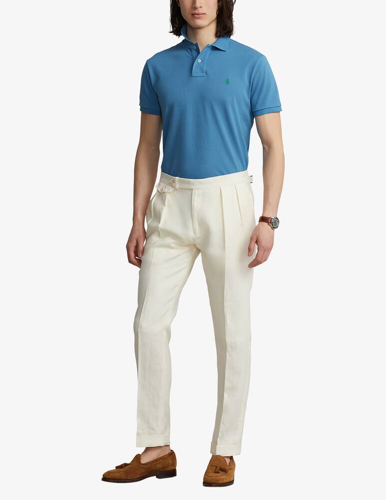 Polo Ralph Lauren Basic mesh slim short sleeve polo - Blue - picture 2 Polo Ralph Lauren Basic mesh slim short sleeve polo - Blue - picture 2