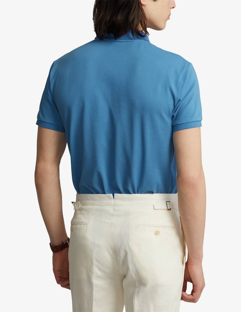 Polo Ralph Lauren Basic mesh slim short sleeve polo - Blue - picture 3 Polo Ralph Lauren Basic mesh slim short sleeve polo - Blue - picture 3