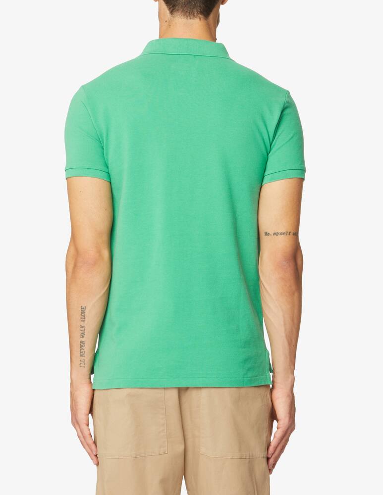 rinascente Polo Ralph Lauren Basic mesh slim short sleeve polo - Green