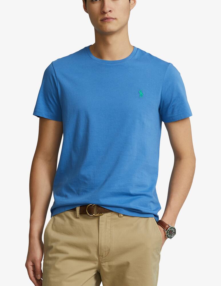 Polo Ralph Lauren Maglietta manica corta girocollo jersey fw22 - Blu - immagine 1 Polo Ralph Lauren Maglietta manica corta girocollo jersey fw22 - Blu - immagine 1