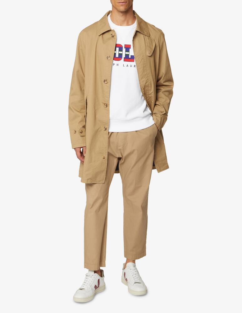 rinascente Polo Ralph Lauren Patch logo crew sweatshirt - White