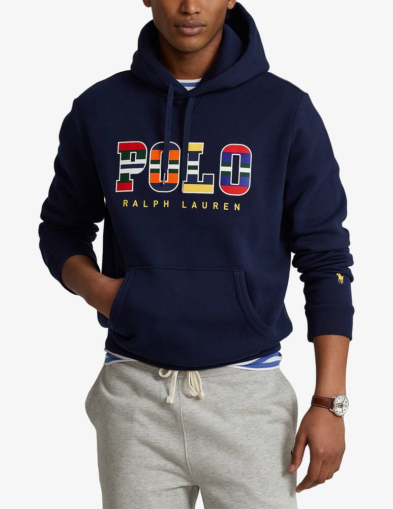 rinascente Polo Ralph Lauren Patch logo hoodie - Blue