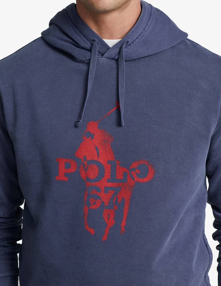 rinascente Polo Ralph Lauren Pony print hoodie - Blue