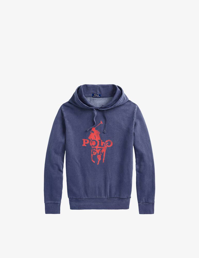 rinascente Polo Ralph Lauren Pony print hoodie - Blue