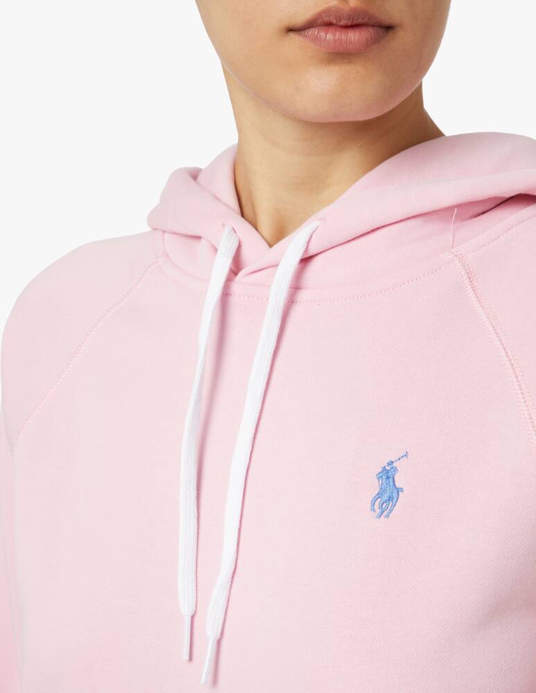rinascente Polo Ralph Lauren Felpa in pile con cappuccio - rosa