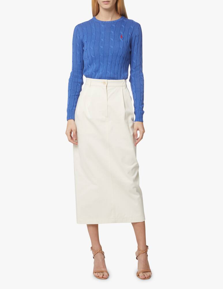 rinascente Polo Ralph Lauren Maglia in cotone a trecce Julianna - blu