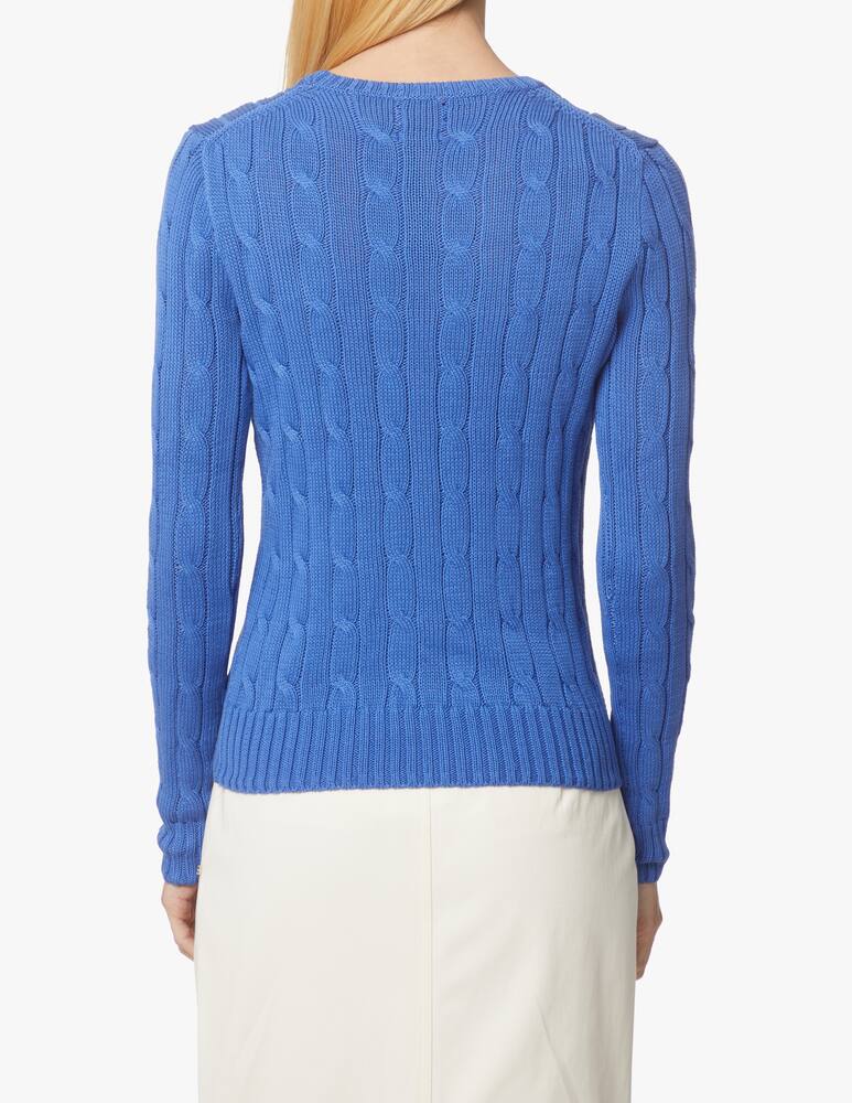 rinascente Polo Ralph Lauren Maglia in cotone a trecce Julianna - blu