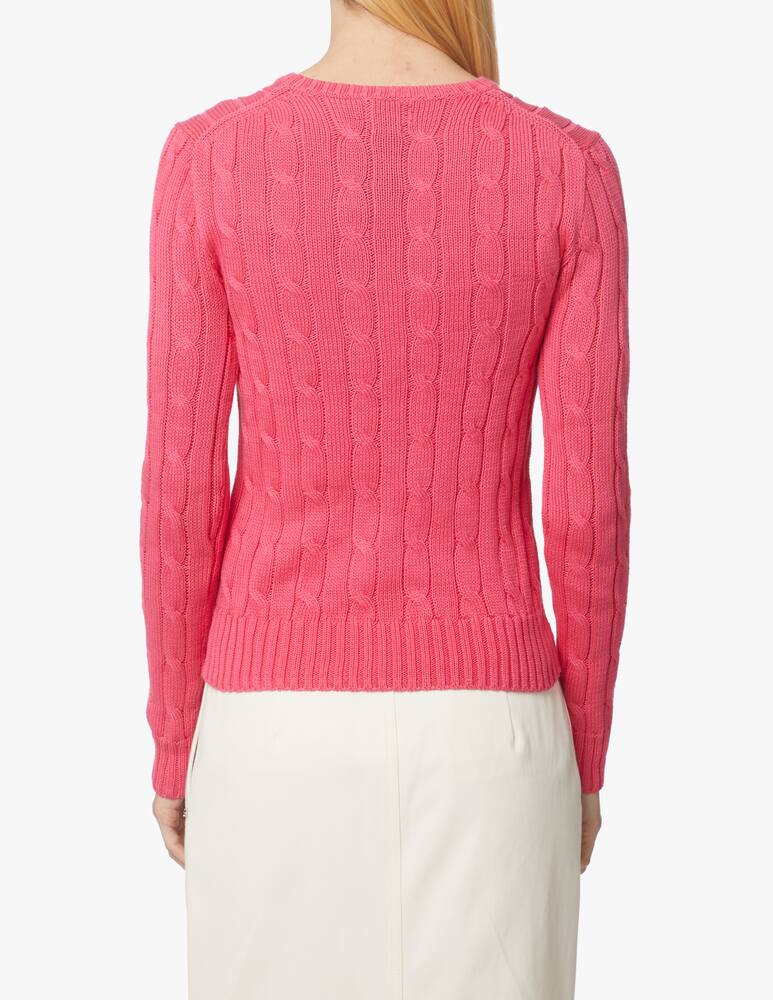 Polo Ralph Lauren Maglia in cotone a trecce Julianna - rosa - immagine 3 Polo Ralph Lauren Maglia in cotone a trecce Julianna - rosa - immagine 3