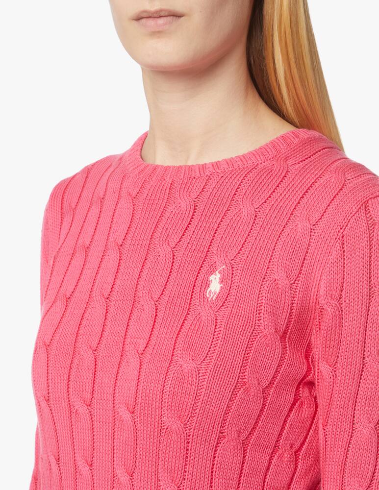 rinascente Polo Ralph Lauren Maglia in cotone a trecce Julianna - rosa
