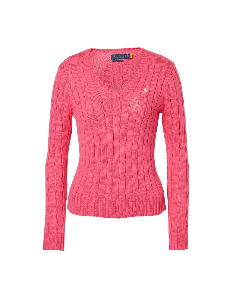 rinascente Polo Ralph Lauren Maglia a trecce con scollo a V Kimberly - rosa