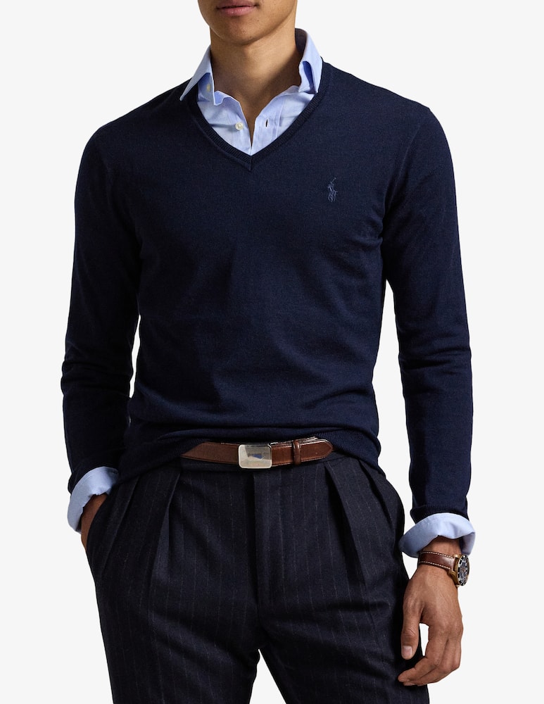 Polo Ralph Lauren Maglia scollo v merino - immagine 1 Polo Ralph Lauren Maglia scollo v merino - immagine 1
