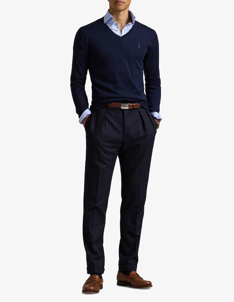 Polo Ralph Lauren Maglia scollo v merino - immagine 2 Polo Ralph Lauren Maglia scollo v merino - immagine 2