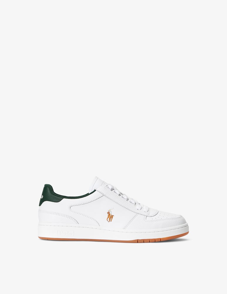 rinascente Polo Ralph Lauren Polo court leather sneakers - White