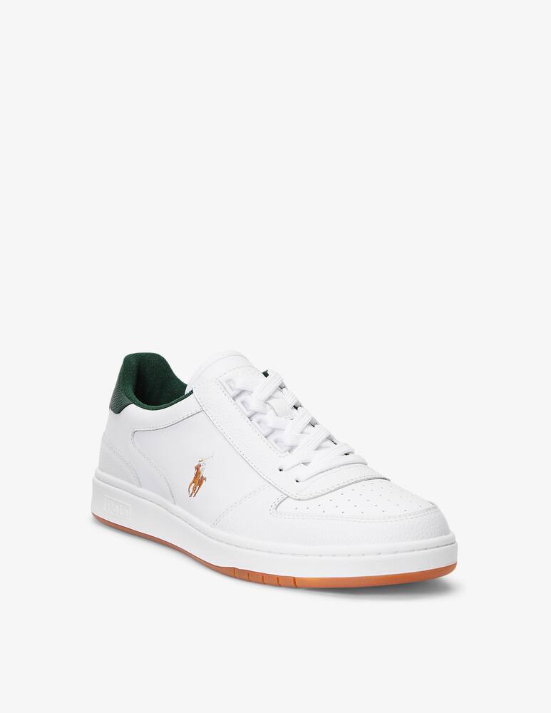 rinascente Polo Ralph Lauren Polo court leather sneakers - White