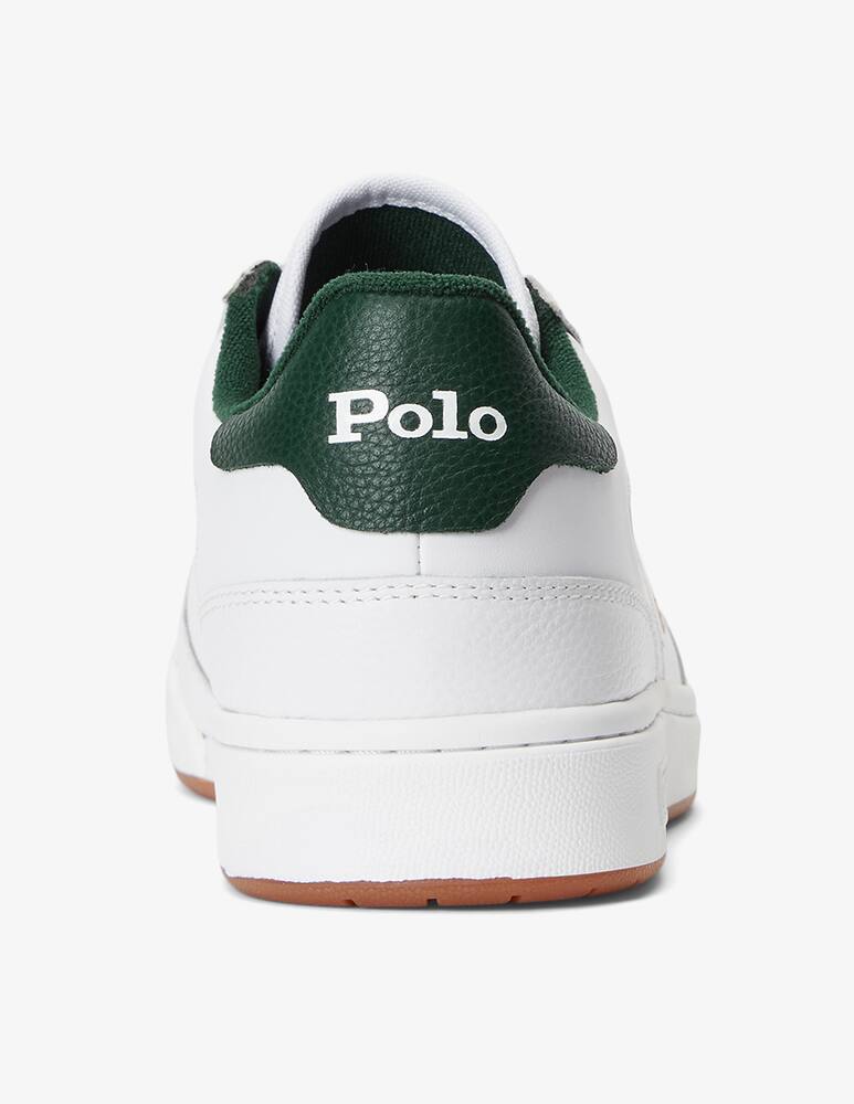 rinascente Polo Ralph Lauren Polo court leather sneakers - White