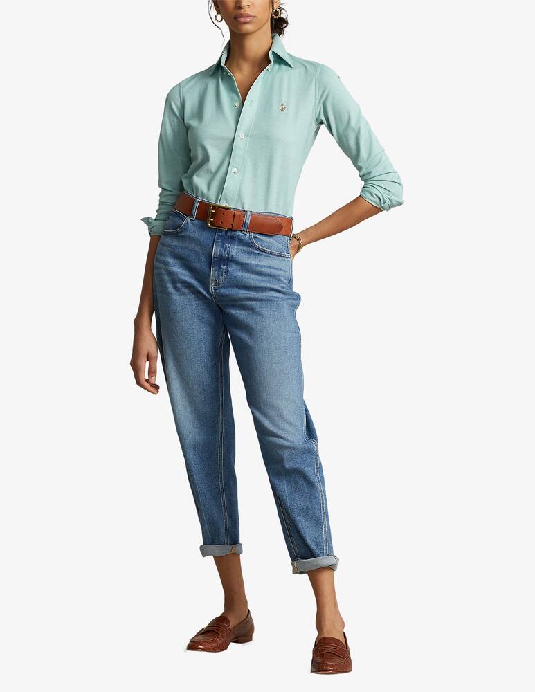 rinascente Polo Ralph Lauren Heidi skinny long sleeve shirt - Light blue