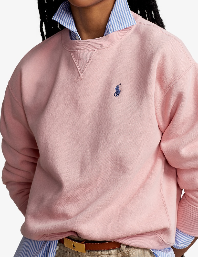 rinascente Polo Ralph Lauren Felpa girocollo a manica lunga - Rosa