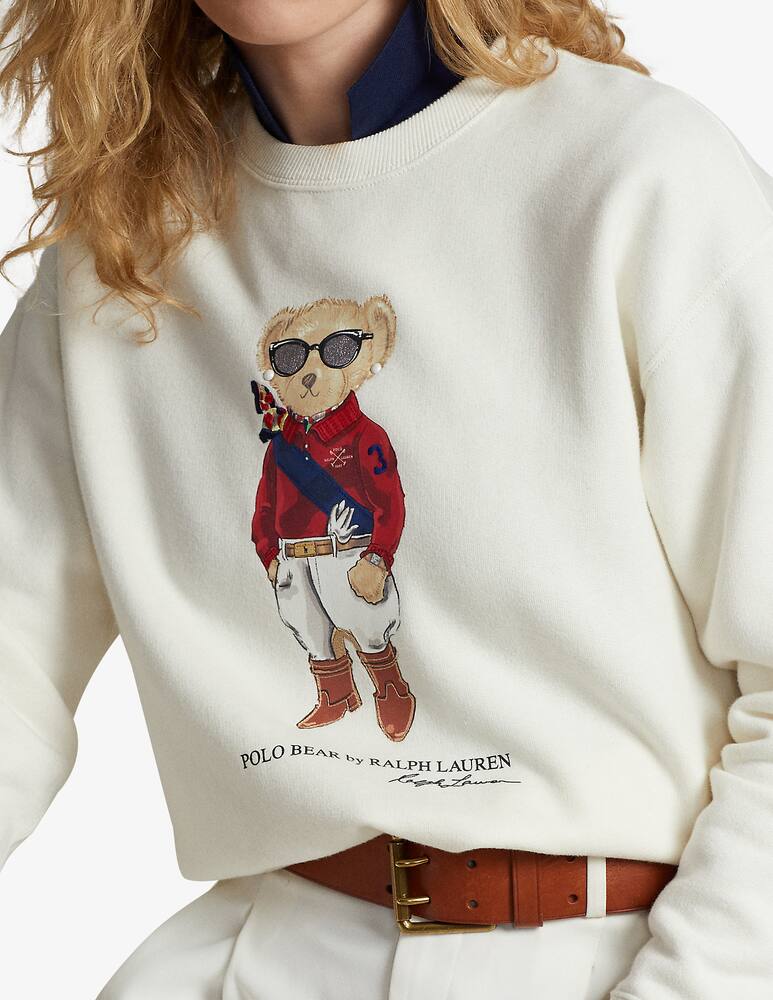 rinascente Polo Ralph Lauren Felpa a maniche lunghe Bear - Bianco
