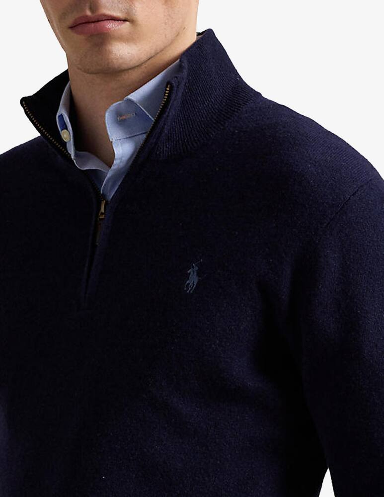 rinascente Polo Ralph Lauren Zip collar wool jumper