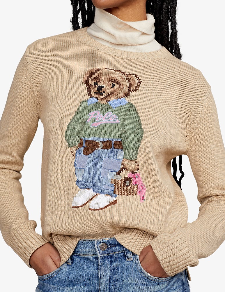 rinascente Polo Ralph Lauren Maglione a maniche lunghe Bear - Beige