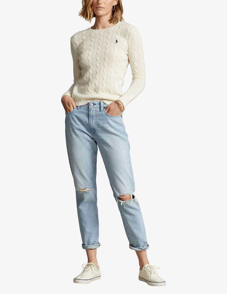 rinascente Polo Ralph Lauren Julianna long sleeve pullover - White