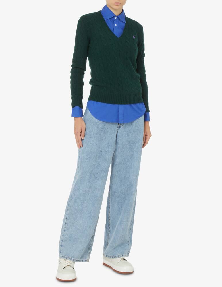Polo Ralph Lauren Maglione in lana Kimberly - Verde - immagine 2