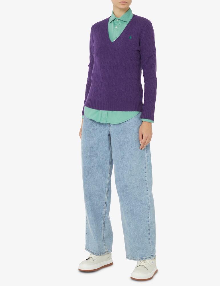 rinascente Polo Ralph Lauren Kimberly wool jumper - Violet
