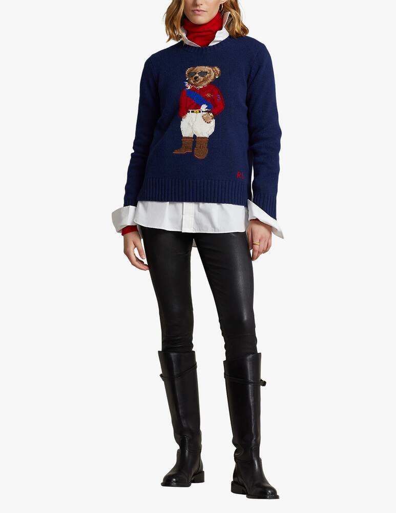 rinascente Polo Ralph Lauren Bear long sleeve pullover - Blue