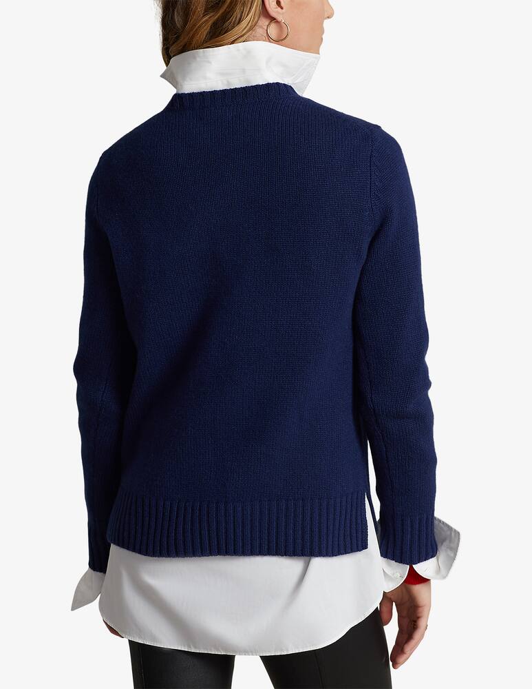 rinascente Polo Ralph Lauren Bear long sleeve pullover - Blue