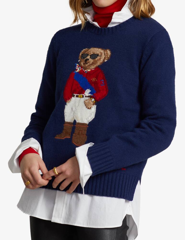 rinascente Polo Ralph Lauren Bear long sleeve pullover - Blue