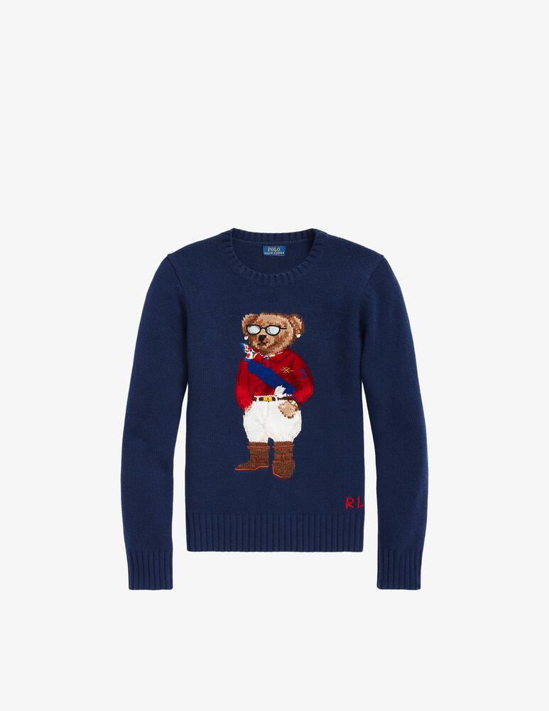 rinascente Polo Ralph Lauren Bear long sleeve pullover - Blue