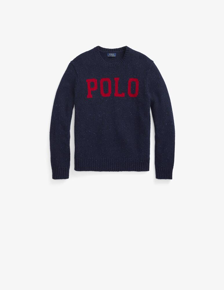 rinascente Polo Ralph Lauren Wool crewneck logo sweater - Blue