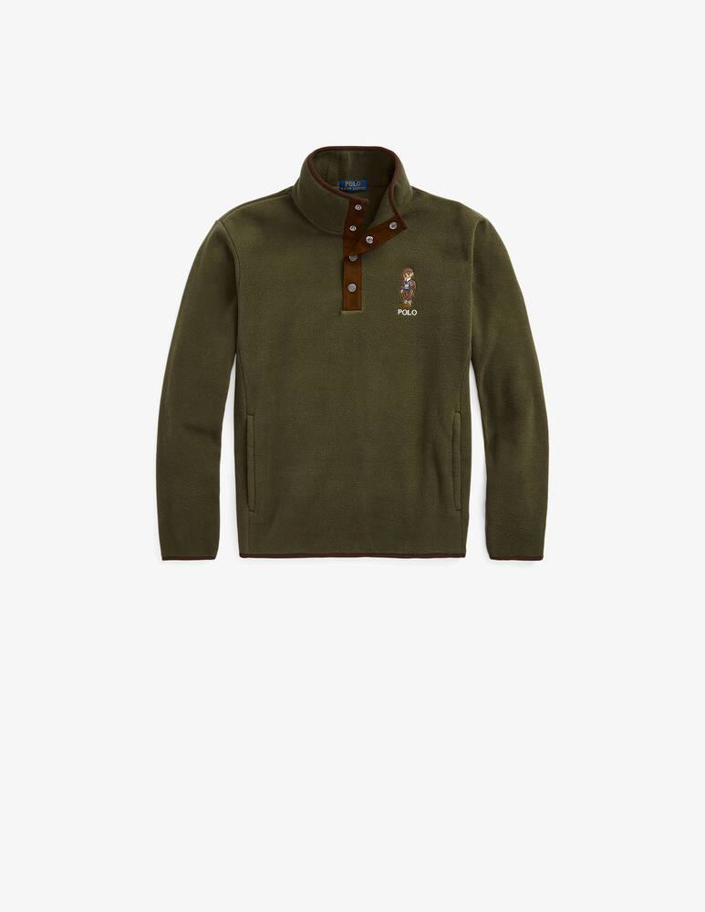 rinascente Polo Ralph Lauren Felpa pile orsetto - Oliva