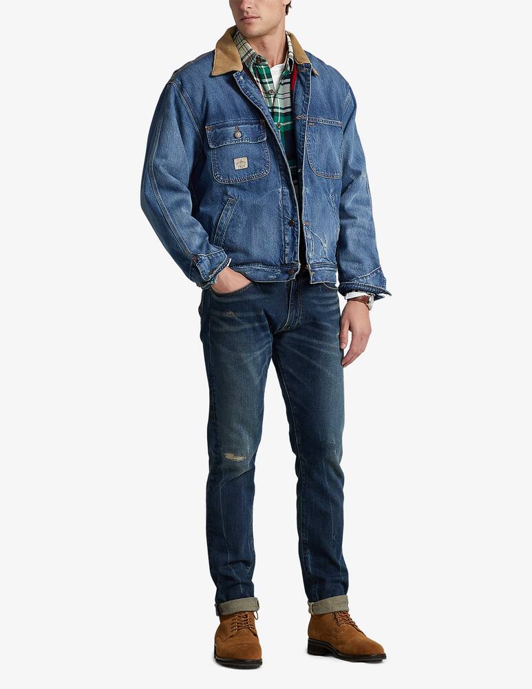 rinascente Polo Ralph Lauren Denim jacket with internal check - Blue