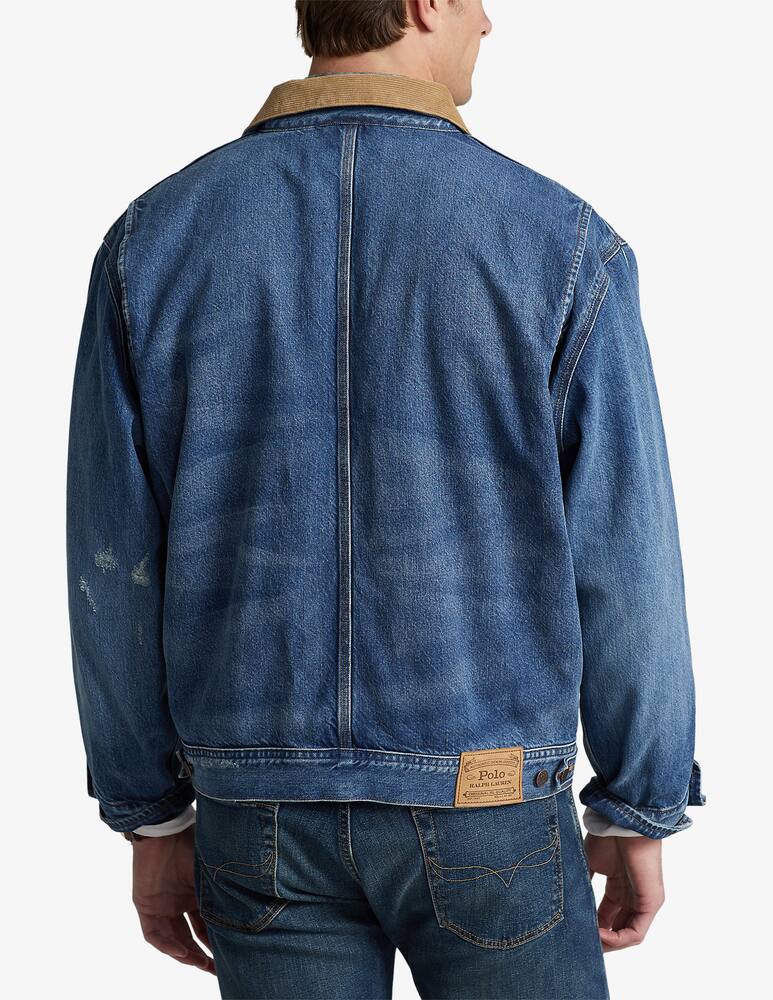 rinascente Polo Ralph Lauren Denim jacket with internal check - Blue