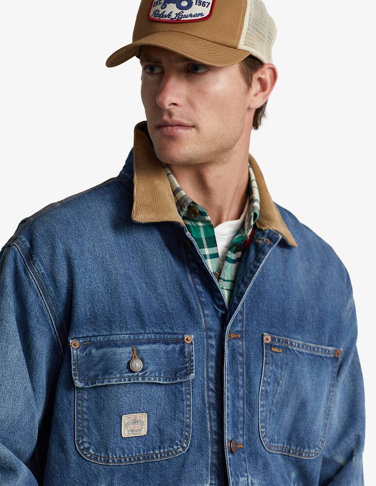 rinascente Polo Ralph Lauren Denim jacket with internal check - Blue