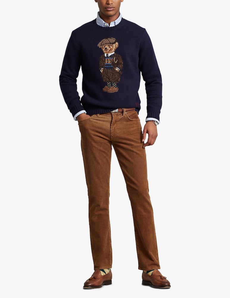 rinascente Polo Ralph Lauren Bear wool roundneck sweater - Blue