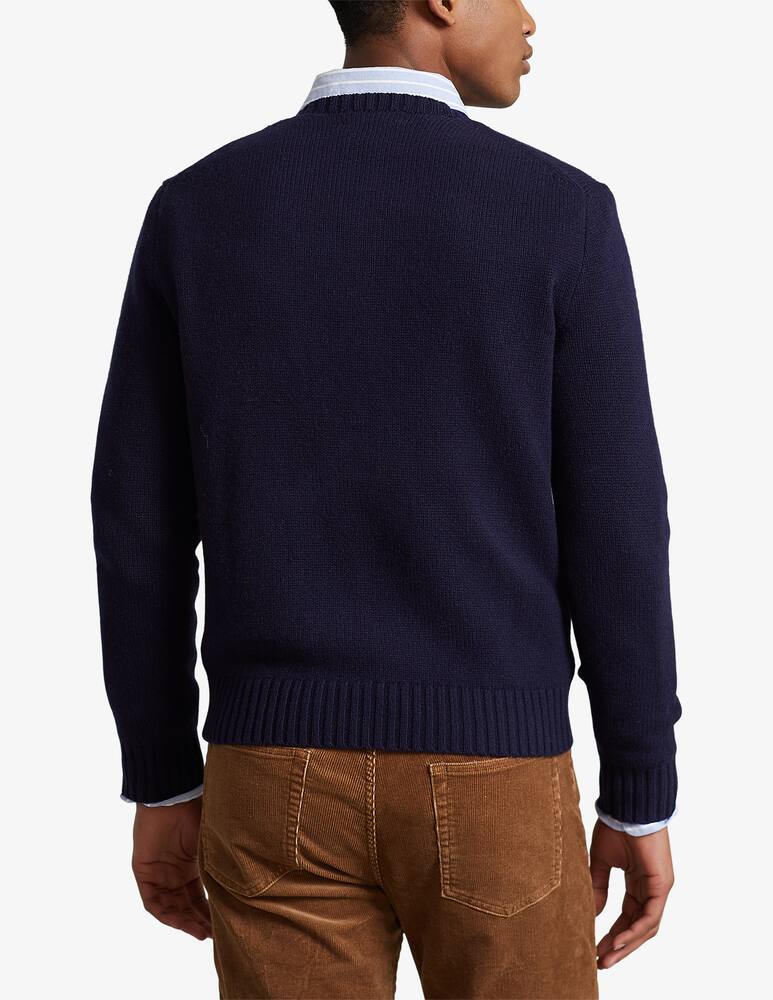 rinascente Polo Ralph Lauren Bear wool roundneck sweater - Blue