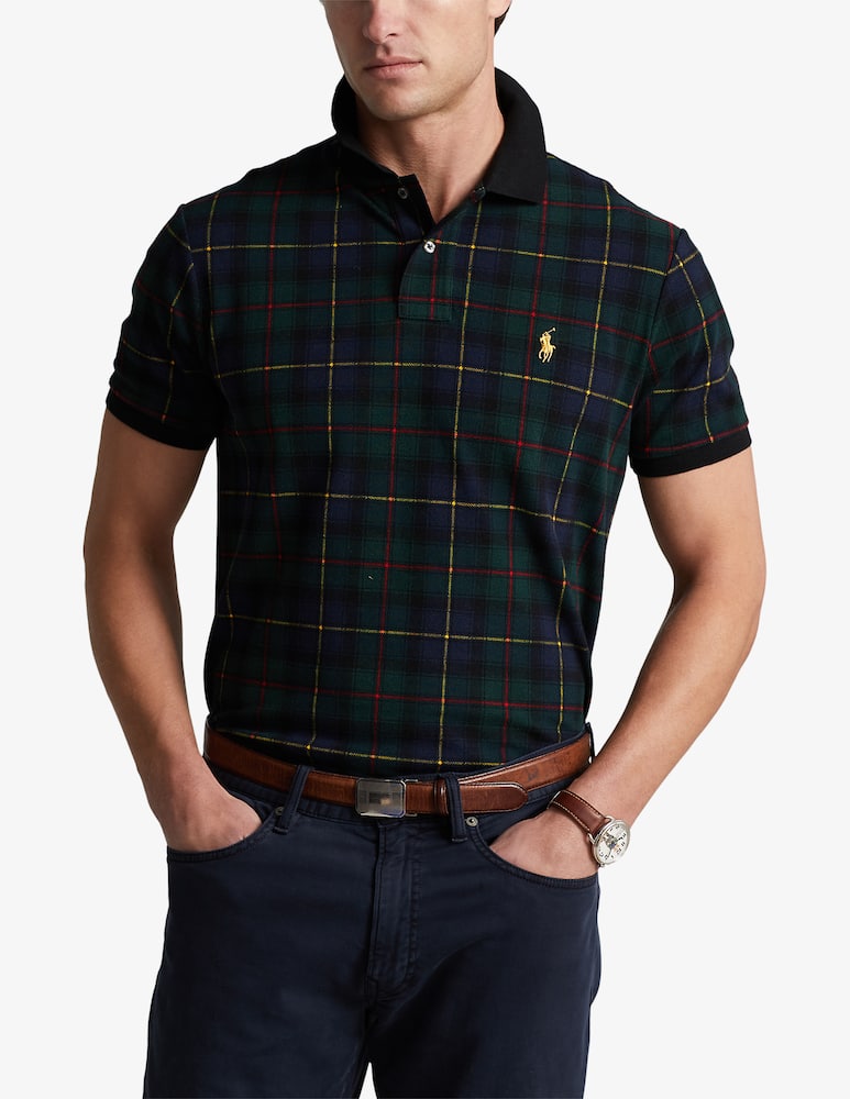 rinascente Polo Ralph Lauren Polo manica corta tartan - Nero