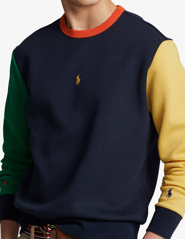 Polo Ralph Lauren Double knit tech color block sweater - Multicolor - picture 4 Polo Ralph Lauren Double knit tech color block sweater - Multicolor - picture 4