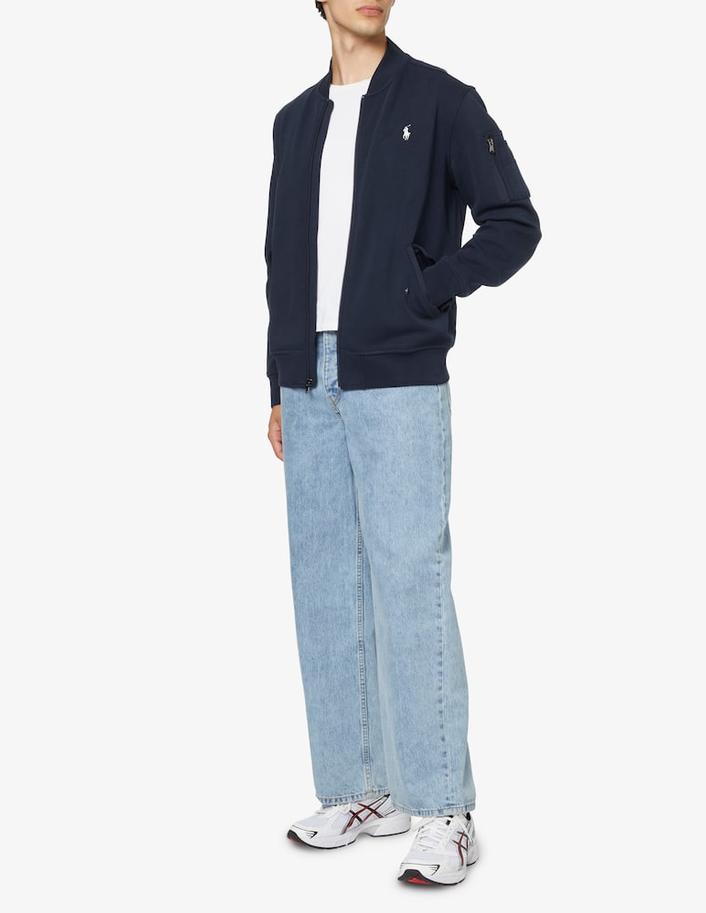 rinascente Polo Ralph Lauren Double knit tech zip sweater - Blue