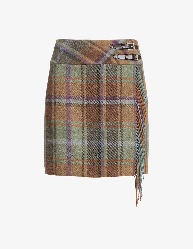 rinascente Lauren Ralph Lauren Minigonna in tweed con frange scozzesi Narjiss - Multicolor