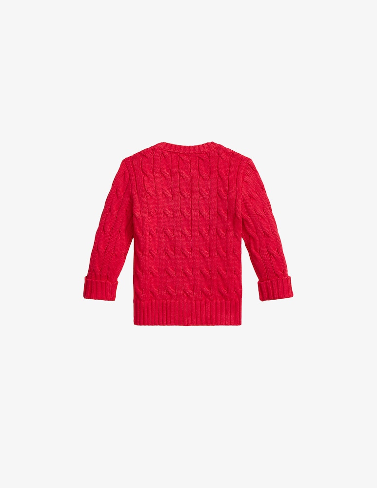 rinascente Polo Ralph Lauren Cable knit cotton sweater - Red